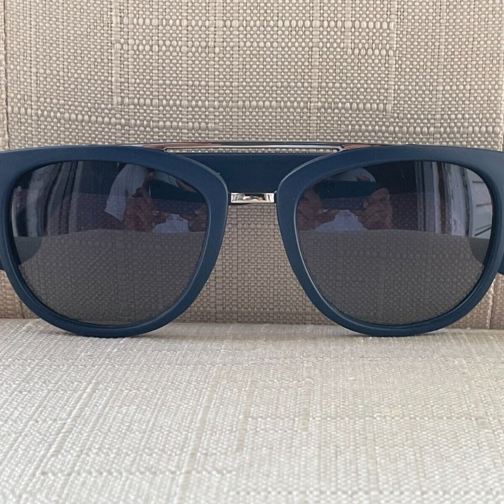 Spartan Men Sunglasses Polarized Blue Tone Frame OCCHIALI DA SOLE ITALIANO